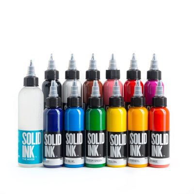 Solid ink Color Set-Tattoo Ink-Solid Ink-12 color-FYT Tattoo Supplies New York